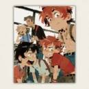 Finished anime boys manga style paint by numbers canvas art