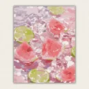 Summer watermelon and lime with ice paint by numbers for adults finished artwork.