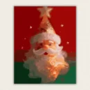 Santa Claus portrait paint by numbers finished artwork
