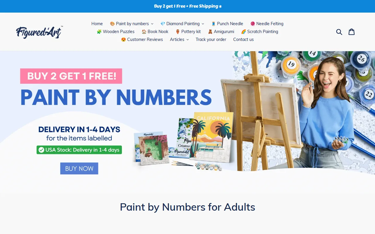 Screenshot of the Figured'Art website