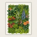 Lush tropical botanical garden paint by numbers kit for adults, made in USA with fast shipping.